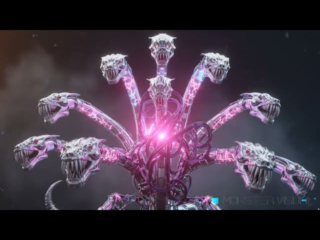 Biomechanical Hydra - 3D Visualizer / VJ Loop / Motion Design