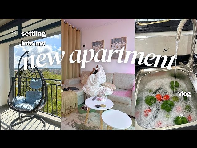 moving p2🥬| grocery shopping, deep cleaning🫧, cooking vlog