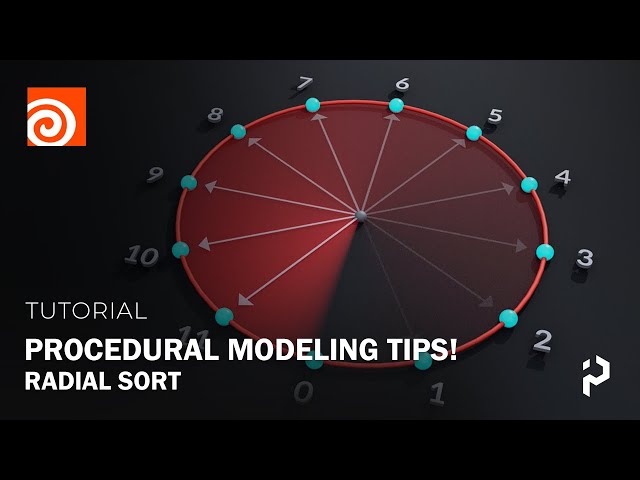 Houdini - Procedural Modeling Tips! - Radial Sort
