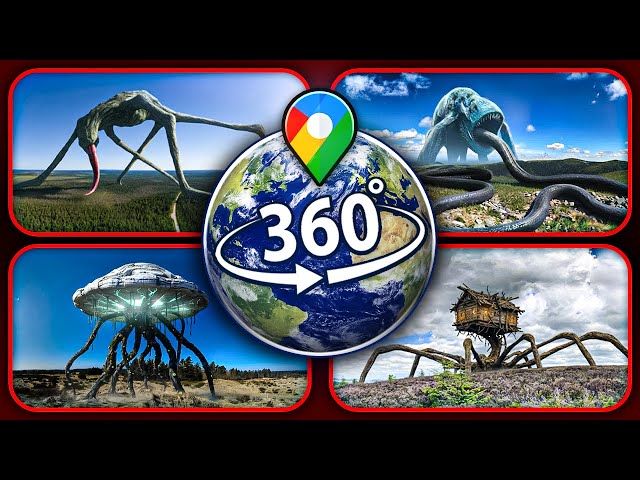 TOP 10: Terrifying Giants Spotted on Google Earth — VR 360°