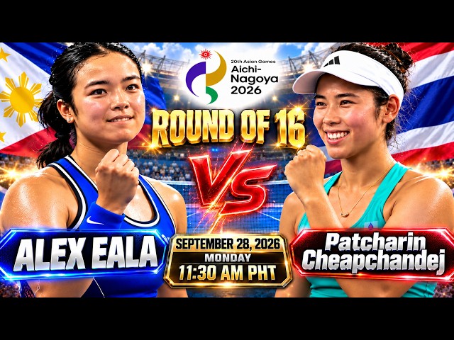 🔴LIVE! ALEX EALA VS PATCHARIN CHEAPCHANDEJ 󠁯•󠁏 ROUND OF 16 •󠁏 2026 ASIAN Games Watchalong