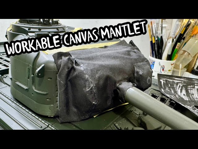 HOW TO MAKE A 1/16th CENTURION CANVAS MANTLET COVER, for HAYA, TAMIYA & TONGDE RC TANKS Part 1