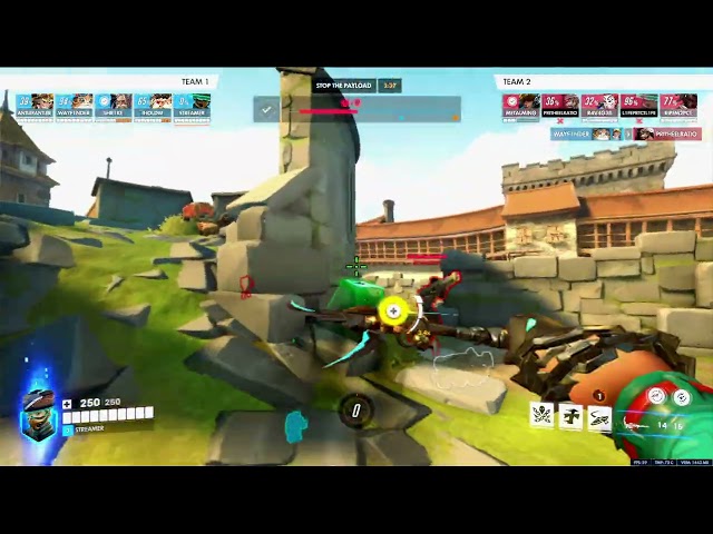 overwatch - mizuki 12k heals 4k damage 1 death gameplay video. defense on eichenwalde.