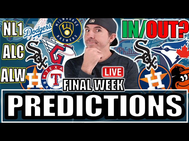 MLB Final Week Predictions, Tie-Breaker Updates & Quick Power Rankings Update