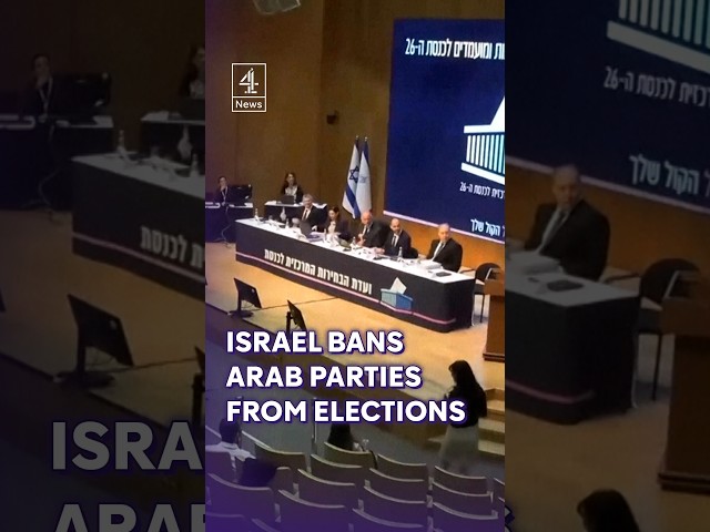 Israel votes to ban Arab parties from election