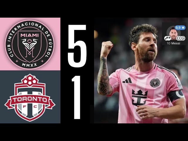 Messi Goes CRAZY 🤯 3 Goals - Inter Miami 5-0 Toronto - Messi se vuelve loco y hace hat-trick 🐐