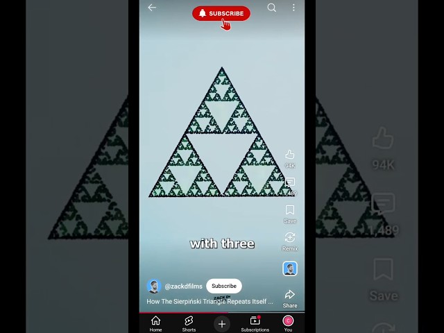 Sierpinski triangle - python pygame #zackdfilm #coding #python #pygame