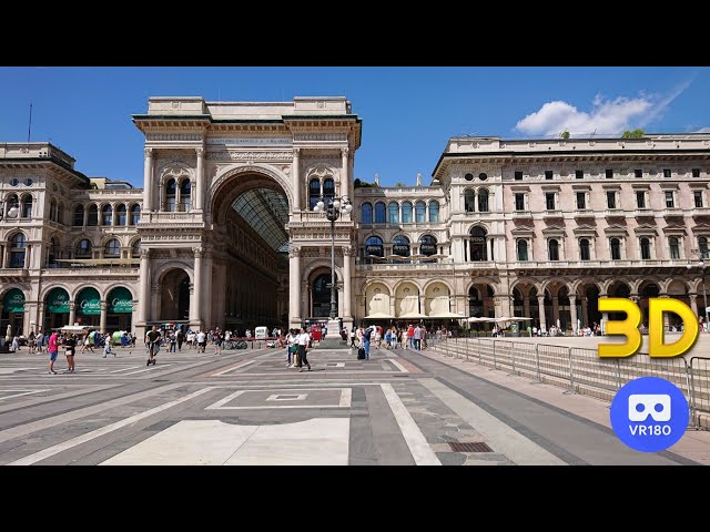 VR180 Visit of Milan Italy 3D Diaporama