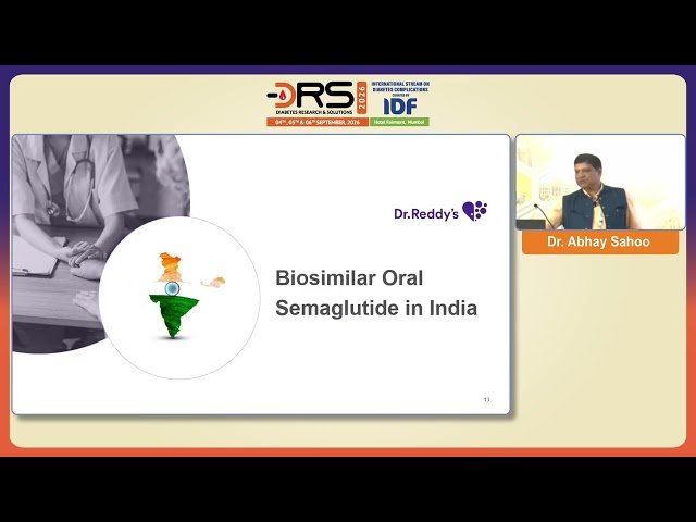 DRS2026 DRS HALL DAY3 12 Innovation to Impact Role of Oral  Semaglutide in Metabolic Health