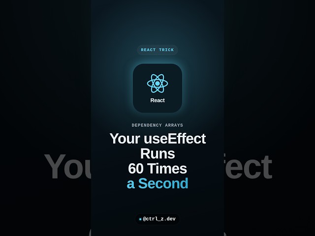 useEffect Infinite Loop — Objects in the Dependency Array #Shorts