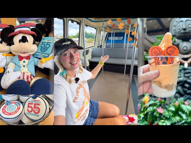 Disney FALL Monorail Resort Crawl! NEW 55th Anniversary Merch, Fall & Halloween Treats & More!