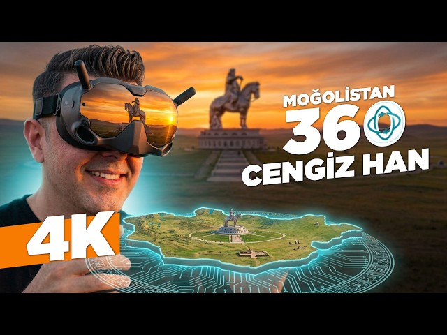 CENGİZHAN HEYKELİNİ 360° KEŞFET!  | Moğolistan 360° VR Deneyimi #GenghisKhan #Drone #360 #VR