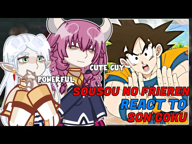 Sousou No Frieren React To Son Goku // 🇷🇺/🇺🇸 // Gacha React