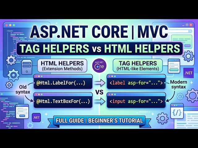 Asp Net Core | MVC | Tag Helpers | Html helpers