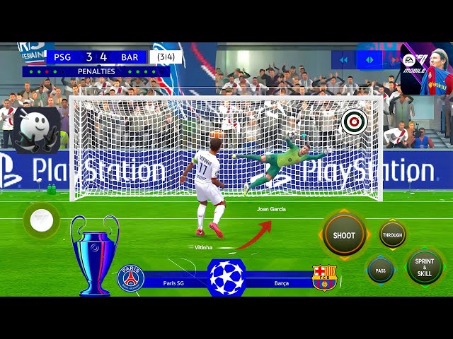 Fc Mobile | UCL Final • Penalty Shootout ▪︎ Barcelona Vs Paris Saint Germain | Insane Save 🏅
