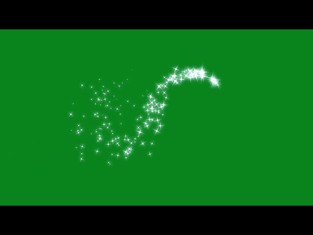 White Glitter Particle Trail ✨ Magic Sparkles & Twinkle Stars Green Screen 2026 #VFX 🌟