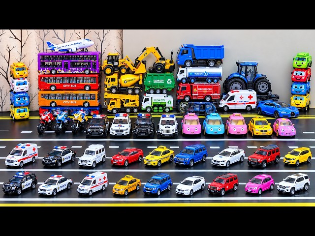 Big Toy Car Collection for Kids 🚘 | Police Cars, SUVs & Colorful Vehicles for Kids