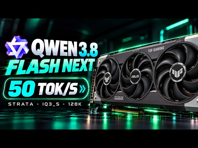 Qwen 3.8 Flash Next on the new Strata engine hits 50+ t/s on RTX 5090 - Installation, setup, and ...