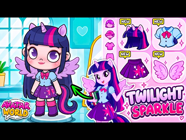 Creating TWILIGHT SPARKLE in Avatar World! 💜✨🦄