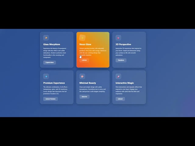 Card Hover Animation 🎨 | HTML & CSS | Creative UI Animation Project 🚀