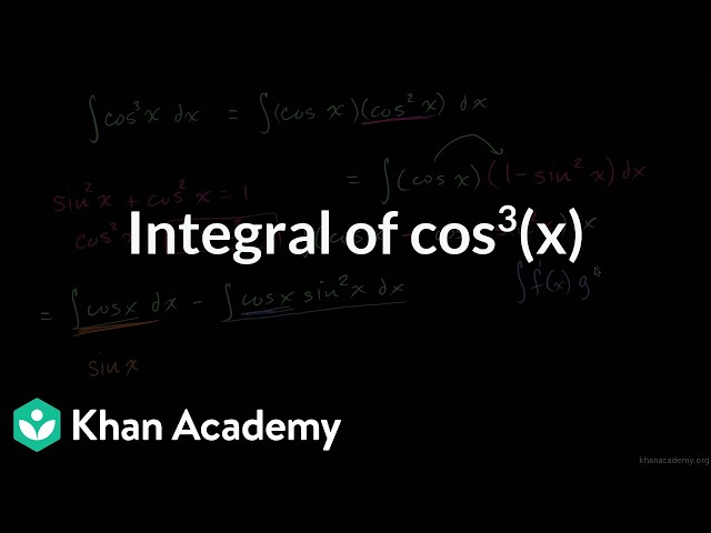 Integral of cos^3(x) | Grade 12 | Math | NCERT | Khan Academy (IN accent)