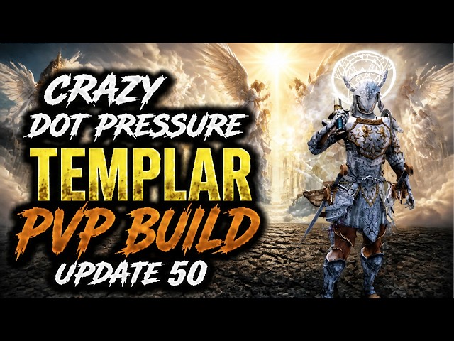 ESO PVP  - CRAZY TEMPLAR DOT DAMAGE BUILD | UPDATE 50