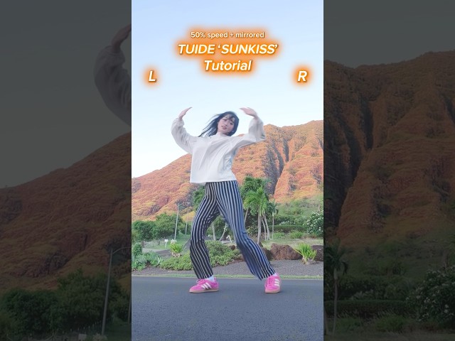 [TUTORIAL] TUIDE ‘SUN KISS’ dance ♡ MIRRORED SLOWED #tuide #sunkiss #kpopdance