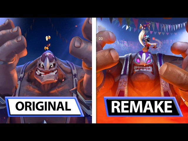Rayman Legends Retold | Original vs Remake | Preview Gameplay Comparison