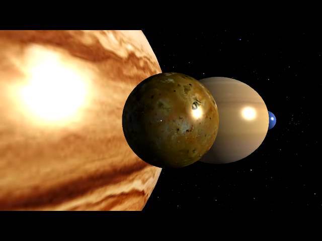 Earth and solar system animation
