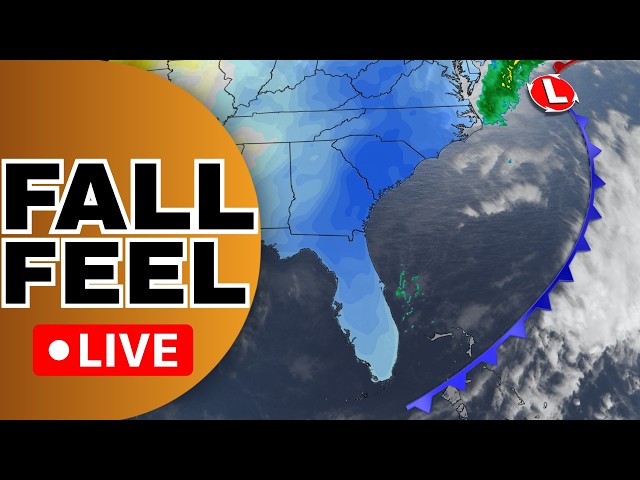 🔴FLORIDA WEATHER LIVE | Big Cold Front Brings MUCH Cooler Weather To Florida