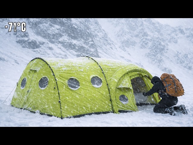 Surviving Winter in Snowstorm Alone with Insulated Tent | Extreme Off Grid Winter Life