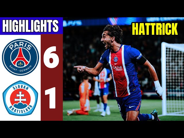 PSG vs. Slovan Bratislava 6-1 | Highlights | Ferran Torres Hattrick | UEFA Champions League 2026/27