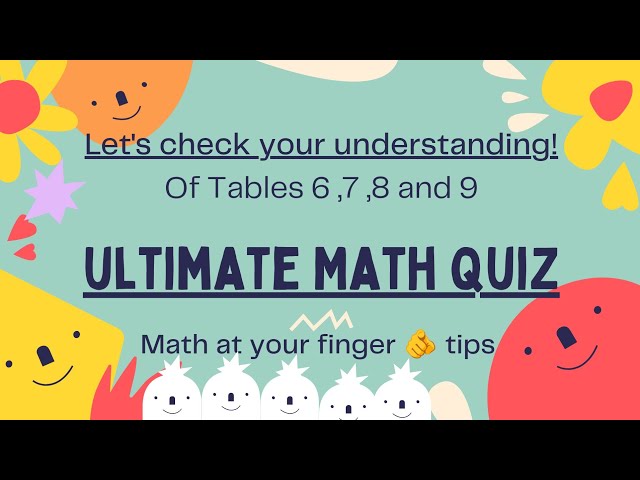 Ultimate Math Quiz | Dodding tabes 6,7,8 and 9 #maths #mathstricks #mathematics #viralvideo #quiz 