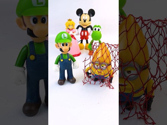 Super Mario Bros, Minions and Mickey Mouse Toys Unboxing ASMR Collection Review #minions #mario