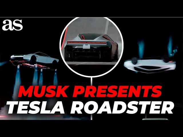 Elon Musk reveals the FUTURISTIC TESLA ROADSTER with INCREDIBLE FLYING TECHNOLOGY