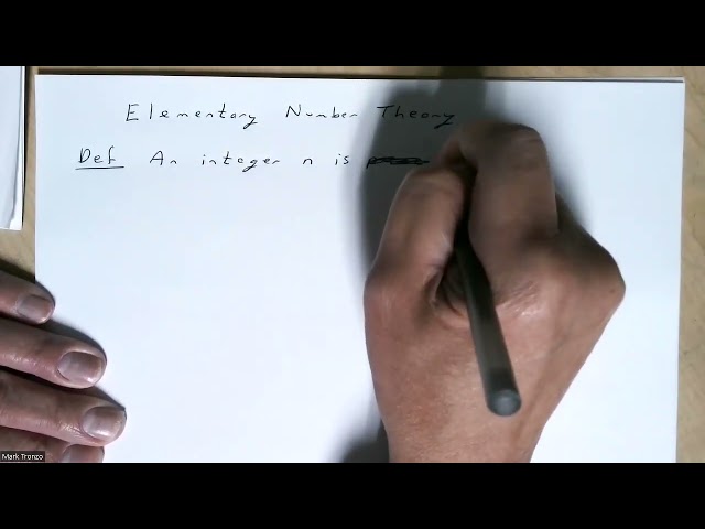Discrete Math Elementary Number Theory