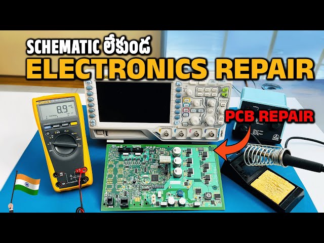 Learn how to Repair Electronics 🔥Without Schematics | Practical PCB Repair | తెలుగులో