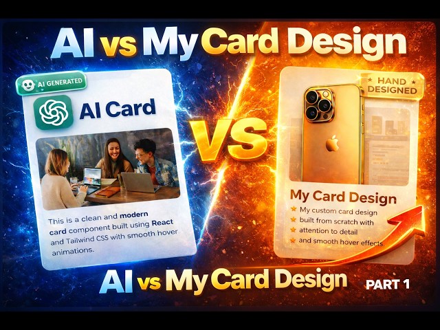 AI Designed This UI… But Can I Do Better? | React + Tailwind | Part 1