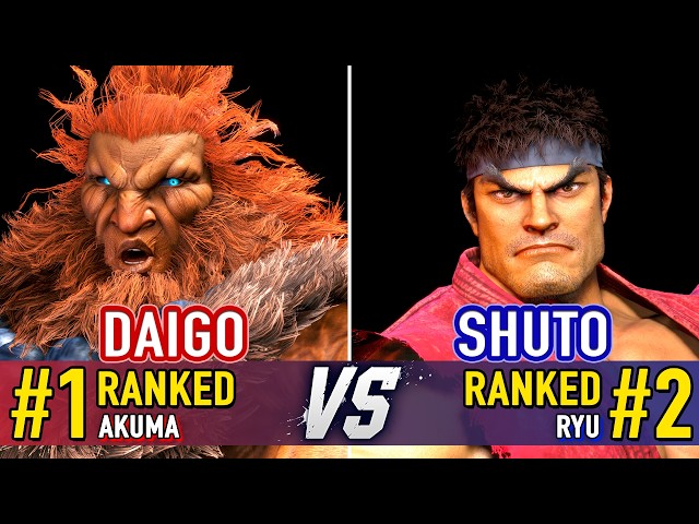 SF6 🤜 DAIGO (#1 Ranked Akuma) vs SHUTO (#2 Ranked Ryu) 🤛 SF6 High Level Gameplay