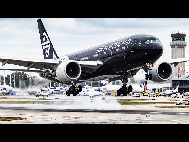 RUNWAY TOO TIGHT! Air New Zealand B777 Aborts Landing at Historic KCGX | MSFS 2020