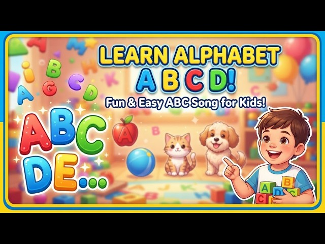 A For Apple - ABC Alphabet | ABCD alphabet song for children | Kids Songs & Nursery Rhymes #Alphabet