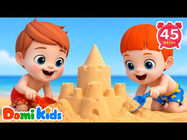 Sunny Beach Day Fun! 🏖️ Splash in the Sea | Summer Songs | Nursery Rhymes | Domi Kids