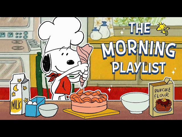 Jazz Morning Vibes with Snoopy 🐶🍰🎷 | Relaxing Breakfast Tunes to Start Your Day