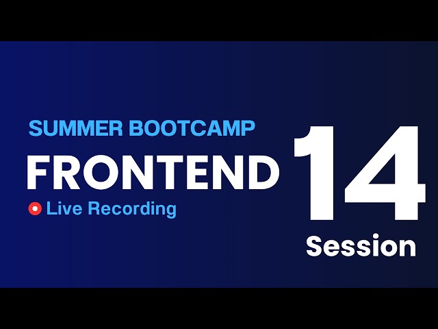Frontend Session 14
