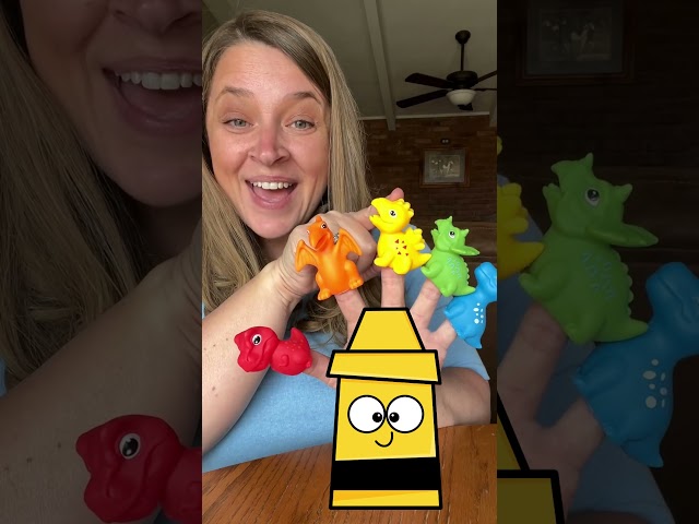 Learn Colors with Dinosaurs #toddlerlearning #kids #shorts