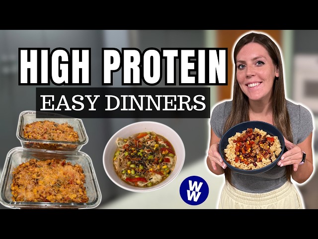 3 SIMPLE & HEALTHY Dinner Recipes For Weight Loss | Weightwatchers | High Protein Chili Mac, Ramen