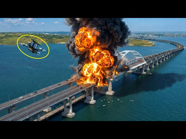 Ukrainian Drones STRIKE Russia’s Crimea Bridge, CUTTING OFF Supply Route — Then THIS Happened...