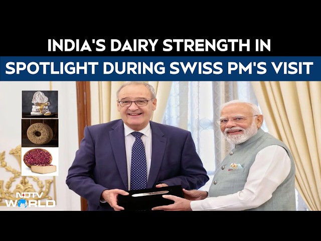 PM Modi Gifts Indian Cheeses To Swiss President, Spotlights India's Dairy Strength