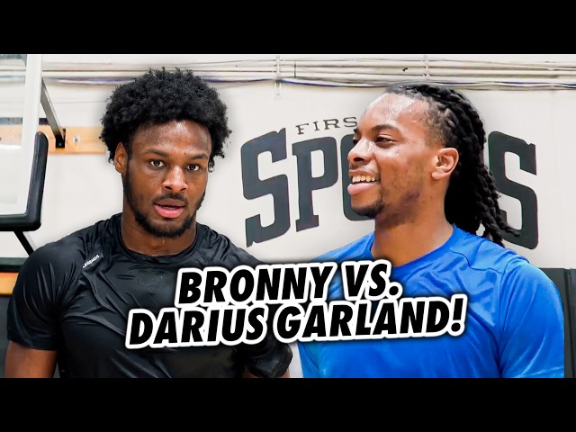 Bronny James VS. Darius Garland & NBA Champion Jordan Clarkson In 1v1s by Chris Johnson!