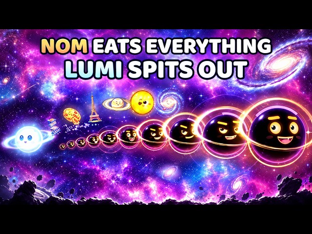 Black Hole NOM Eats Everything LUMI Spits Out